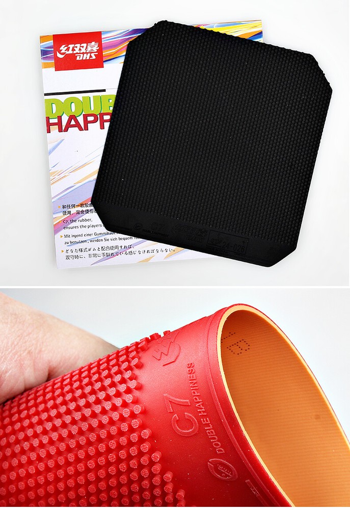 DHS C7 Medium long Pips-out Table Tennis Rubber/Sponge Defend/Loop/Spin Melbourn