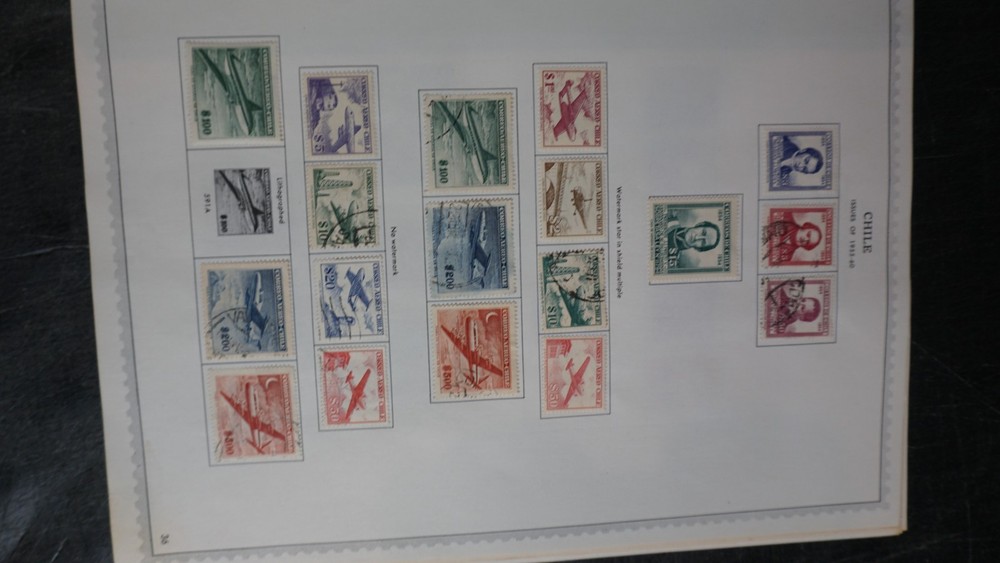Chile fine collection on pages