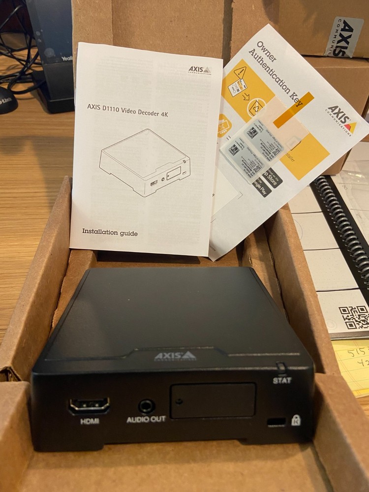Axis D1110 Video Decoder 4K 02282-001-01 - NEW / OPEN BOX