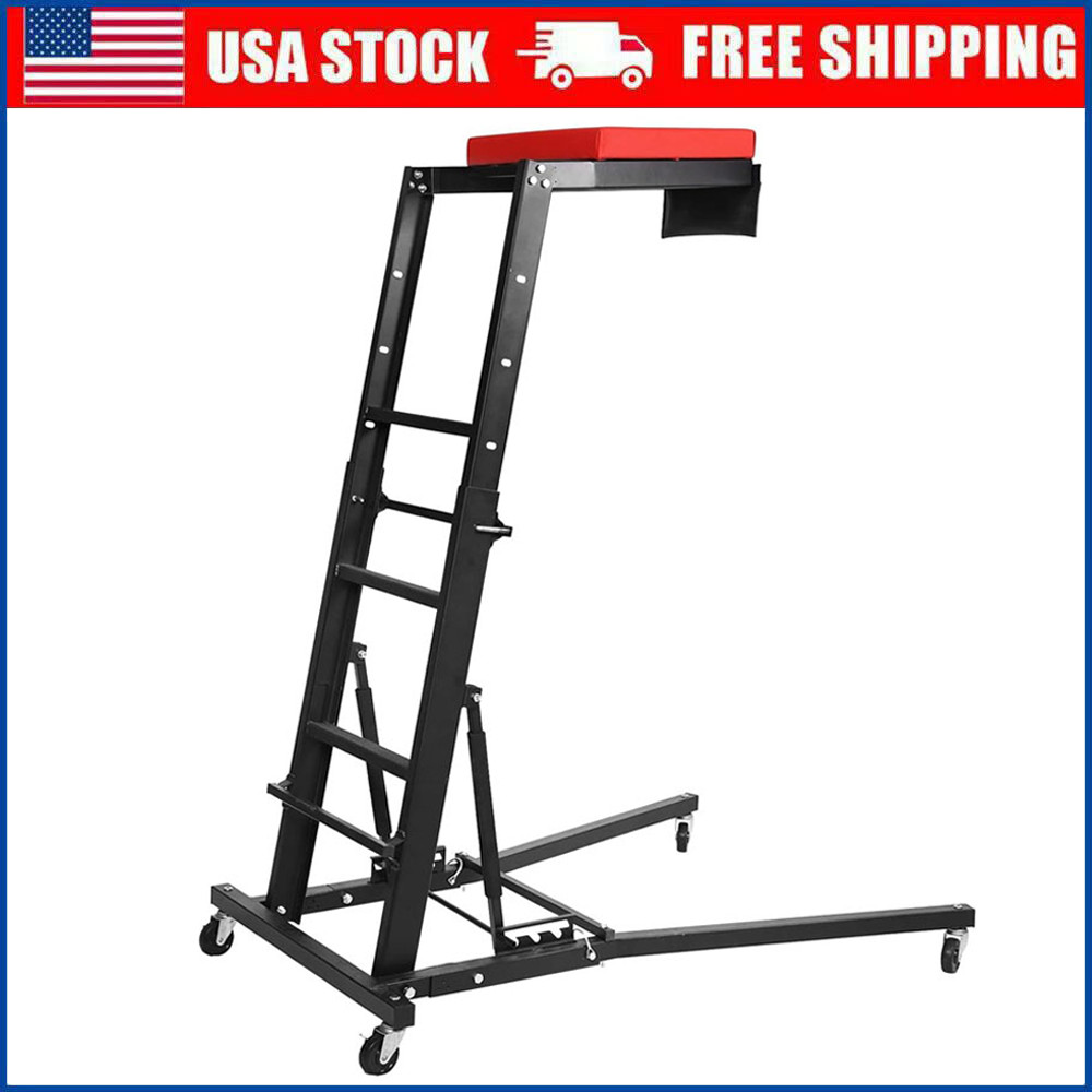 400LBS Foldable Topside Automotive Engine Creeper with 48"-66" Adjustable Height