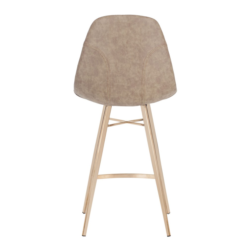 SAFAVIEH Mathison Counter Stool | Brown / Copper |
