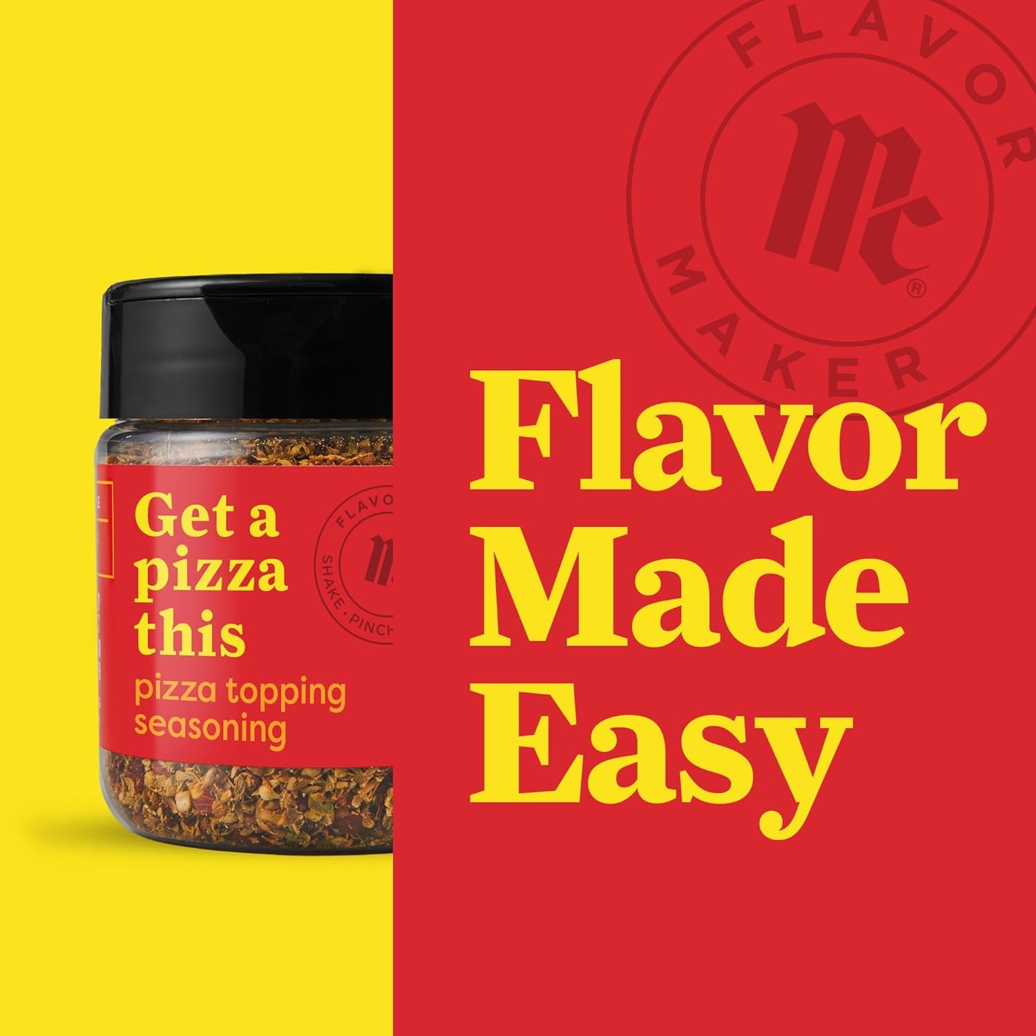 McCormick Pizza Topping Seasoning, Flavor Maker, 3.3 oz