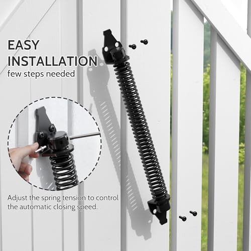 4" Gate Spring Self Closing Heavy Duty Outdoor Door Spring Automatic Gate 1