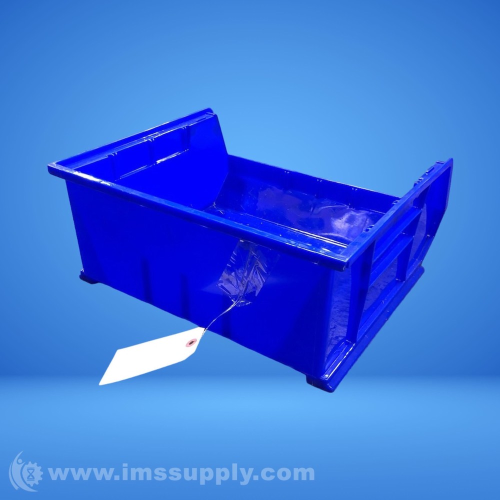 Uline S-12420 Blue Plastic Stackable Bin USIP