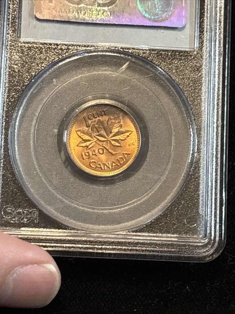 1940 Canada Penny Uncirculated Pcgs Ms64 Red Small Cent