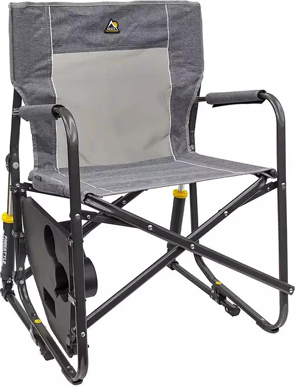 GCI Outdoor Freestyle Rocker Chair with Side Table – Portable & Comfortable