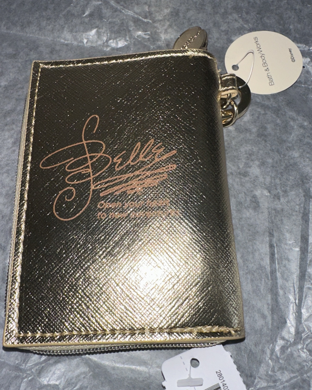 Bath & Body Works Disney Princess Belle Gold Coin Purse NWT Limited Edition