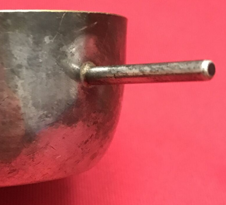 Silverplated Rollover Jigger Pigtail Handle "W" mark