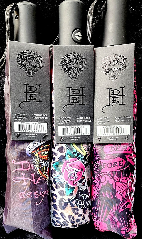 ED HARDY COMPACT UMBRELLAS