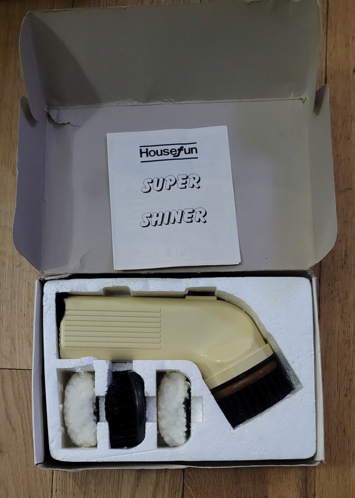 Vintage Housefun Super Shiner Set Shoe Shine Polisher With Box