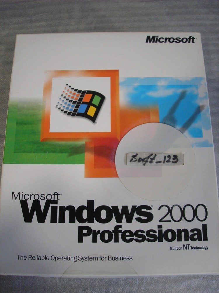MICROSOFT WINDOWS 2000 PROFESSIONAL FULL OPERATING SYSTEM MS WIN PRO=SEALED BOX=
