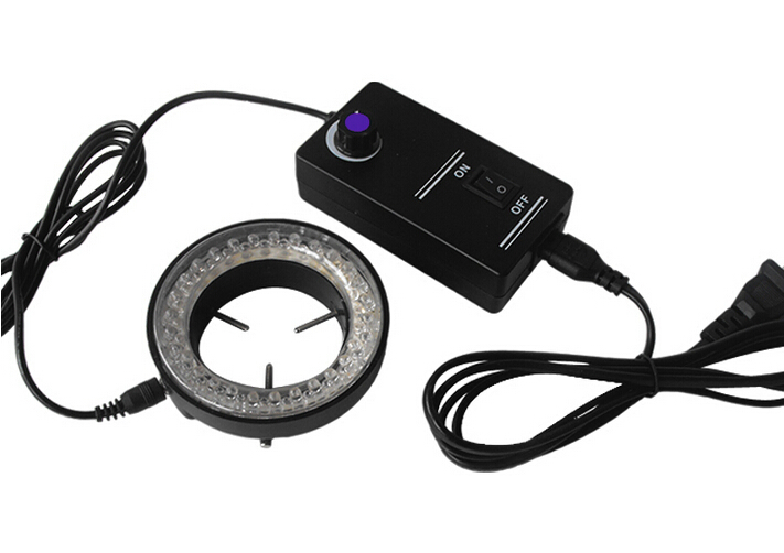 60 LED Purple UV Light Source Microscope Ring Light Lamp Illuminator 110V-240V