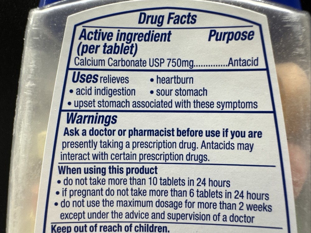 3x Tums Antacid Extra Strength 750mg 96 Chewable Tablets-Assorted Fruit- Exp4/29