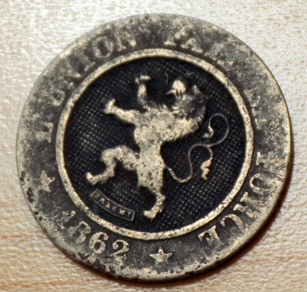 1862 Belgium 10 Centimes Leopold I