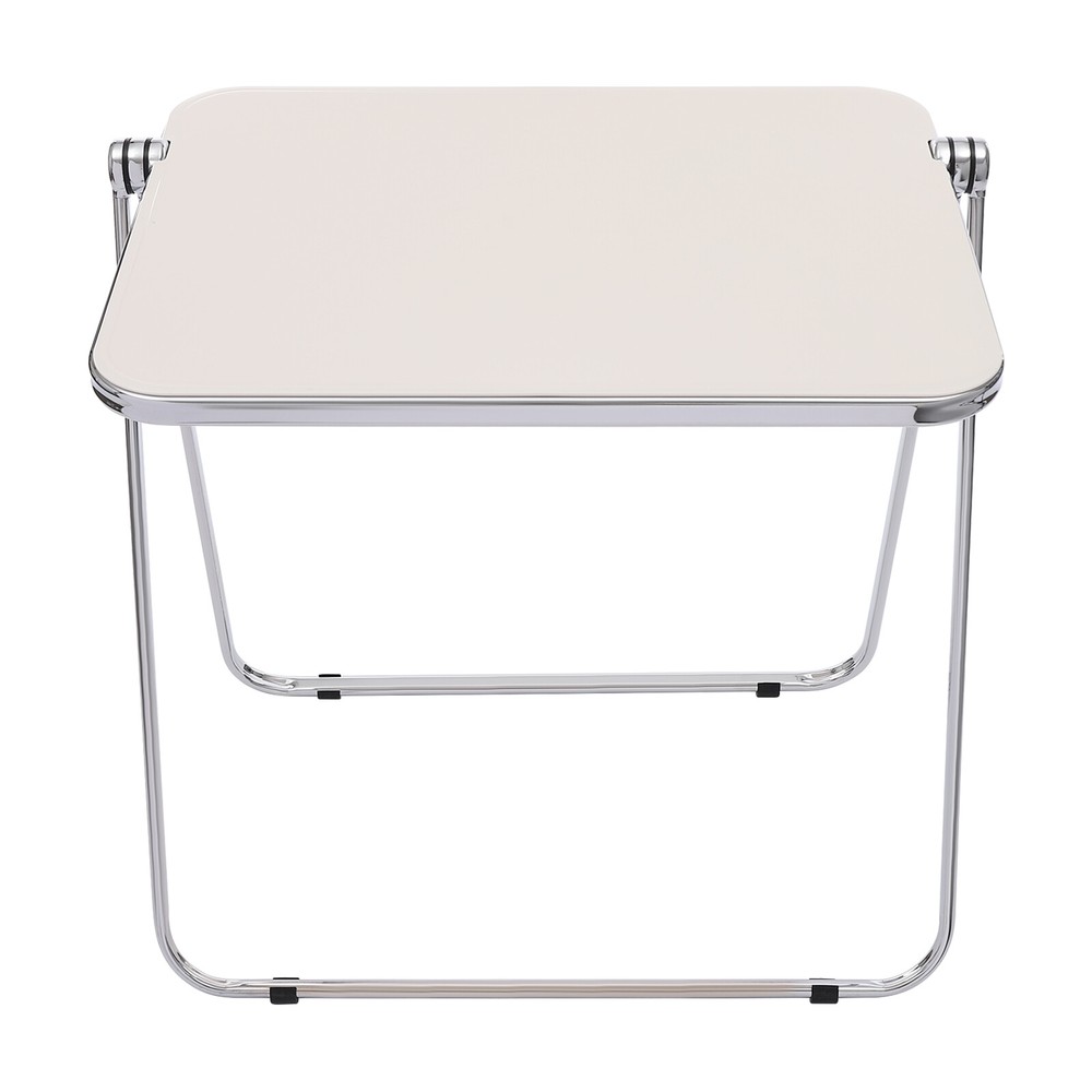 Foldable Acrylic Tray Table, Modern TV Tray, Small Folding Desk Space-Saving
