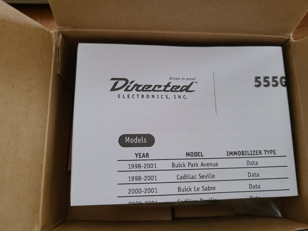 Directed Electronics 555GW GM Remote Start Interface Module Passkey III - NIB
