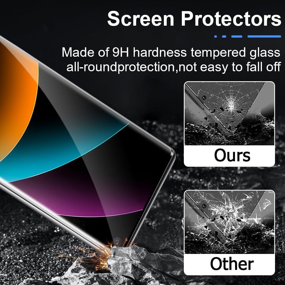 Bubble-Free Galaxy S10 2-Pack Privacy Screen Protector & Camera Lens Cover Set