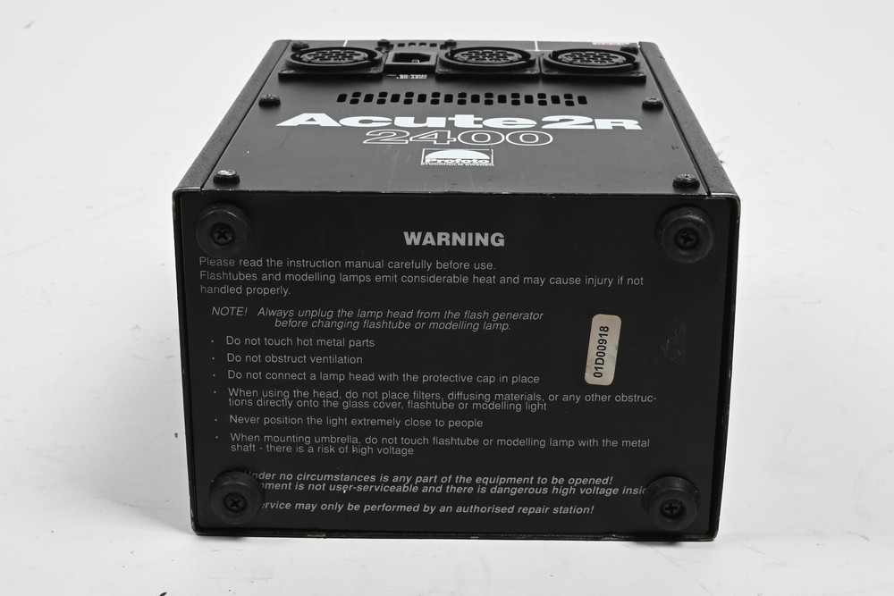 Profoto Acute 2R 2400 Watt Second Power Pack Generator #659