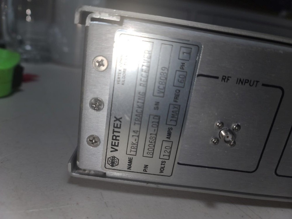 VERTEX Model TRK-14 Tracking Receiver P/N:800681-01D