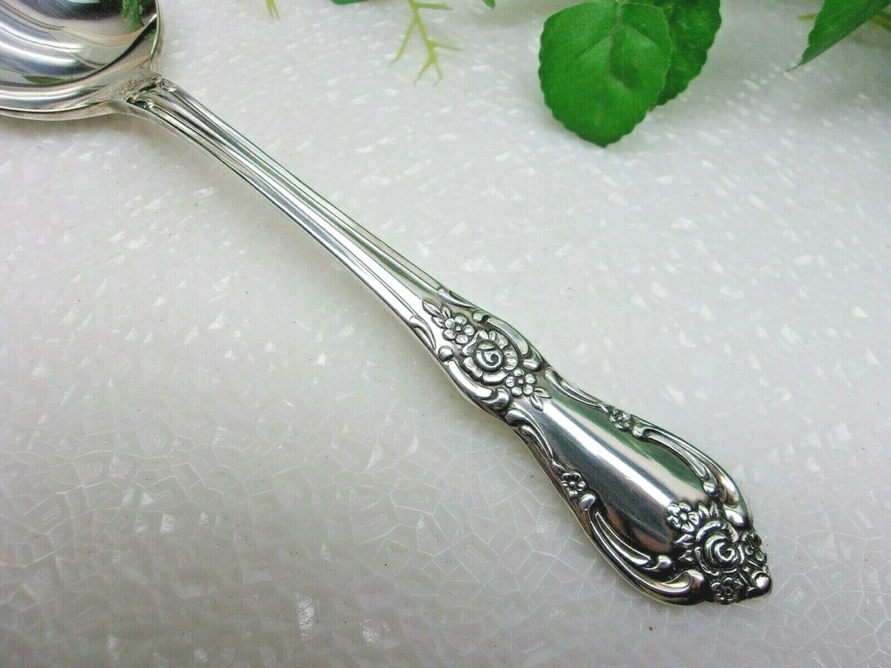 Oneida Wm A Rogers Francesca VANESSA Silverplate Solid Serving Spoon 1965