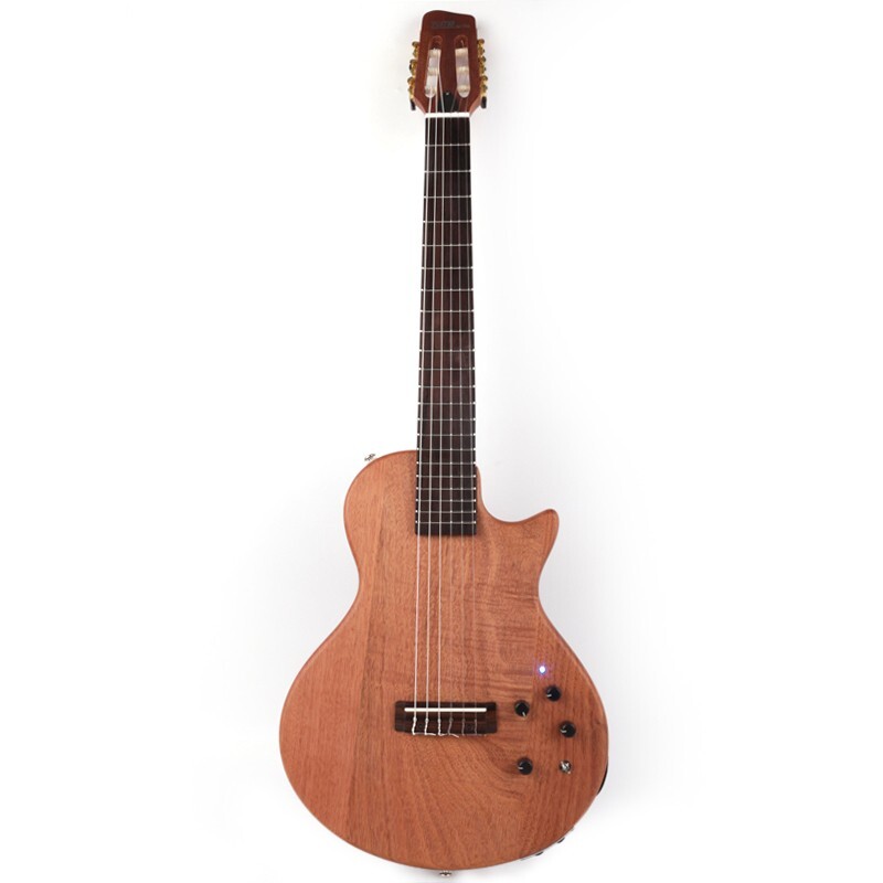 electric classical classic guitar nylon string travel portable built in effect