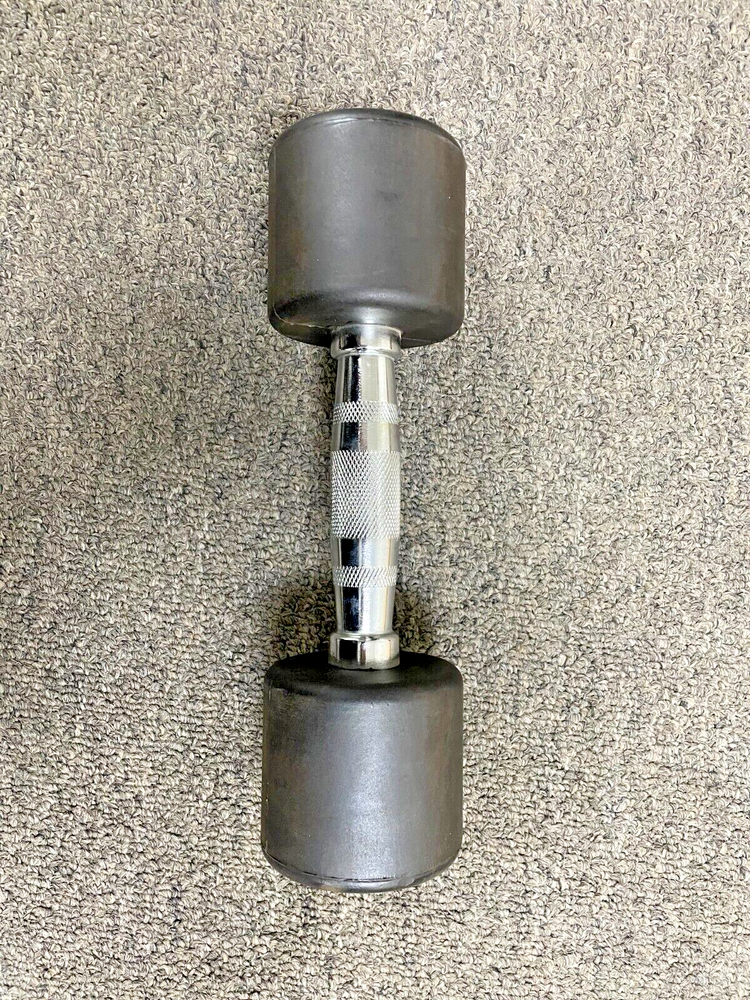 Sample 4kg/8.8lb Black Rubber Dumbbell