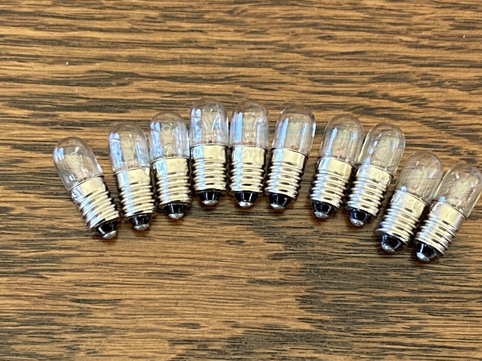 10 New #46 Incandescent Screw Base Lamp Light Bulbs 6v 6.3v .25A E10 (Qty)