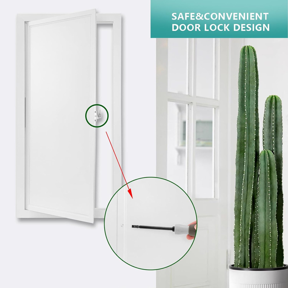 Thicken 1Mm Metal Access Panel 14 X 29, Access Panel with Screwdriver Latch, Gal