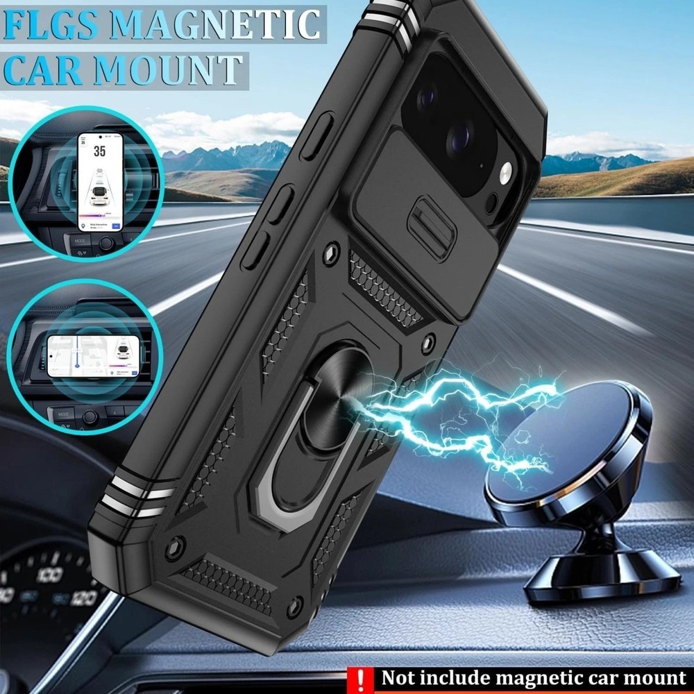 Durable Case for Google Pixel 10/10 Pro with 2PCS Screen Protector & Kickstand