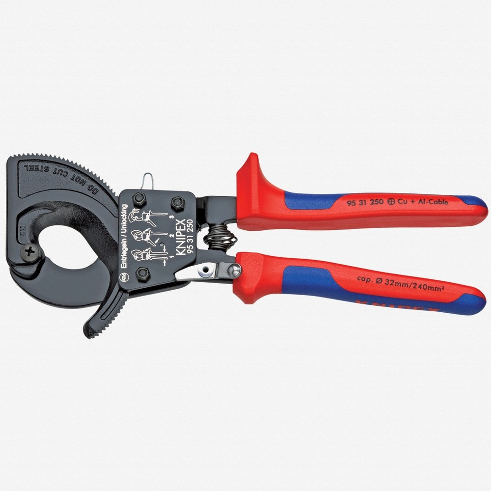 Knipex 10" Cable Cutters (ratchet action) - MultiGrip