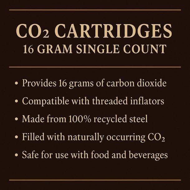SDNselect 16 Gram Unthreaded CO2 Cartridges 20 ea