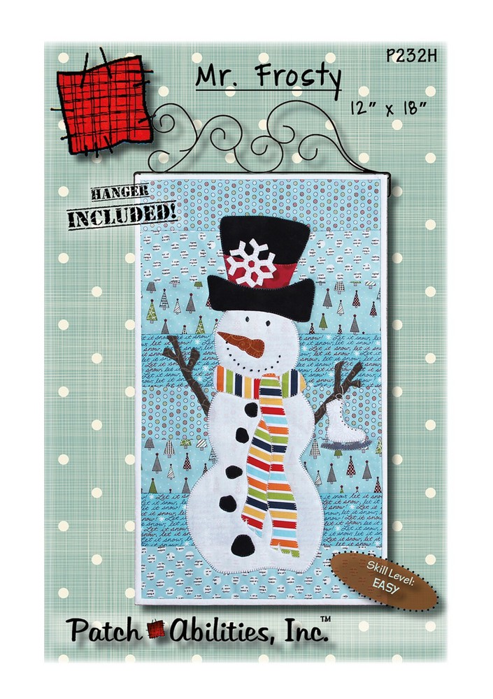 Patch Abilities Mr Frosty Pattern with Hanger P232H