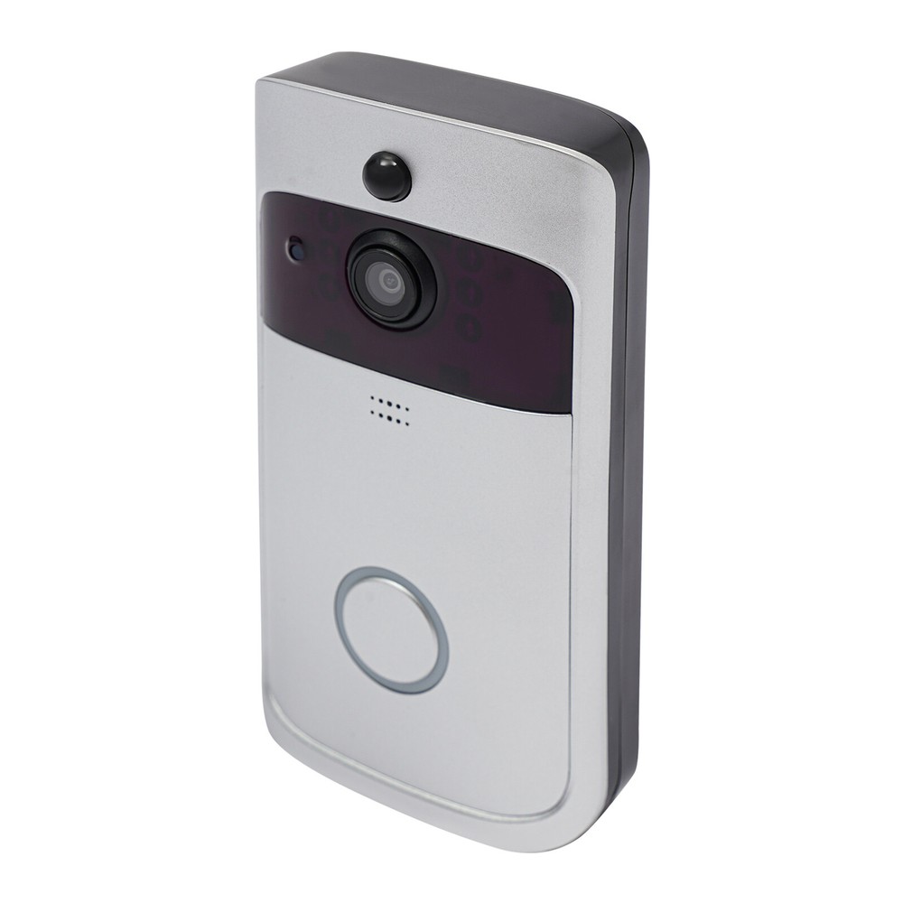 Wireless Security Smart WiFi Doorbell Intercom Video Camera Door Bell V5 Silver