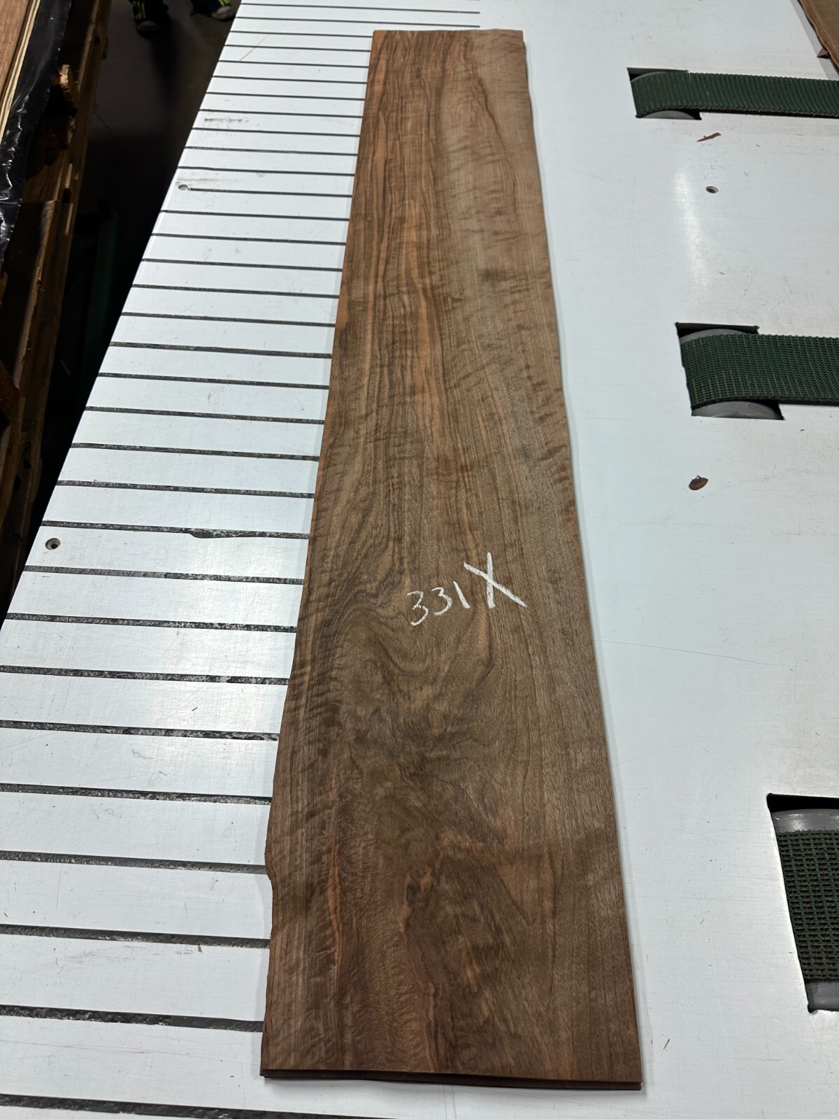 European Walnut Raw Wood Veneer 2 sheets 54'' x 9'' 331X