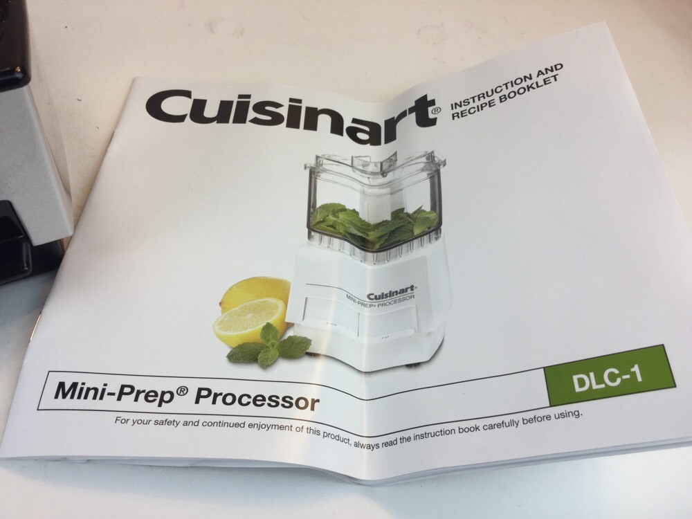 Cuisinart Black Chrome Mini Prep Chopper Grinder Food Processor DLC-1SS