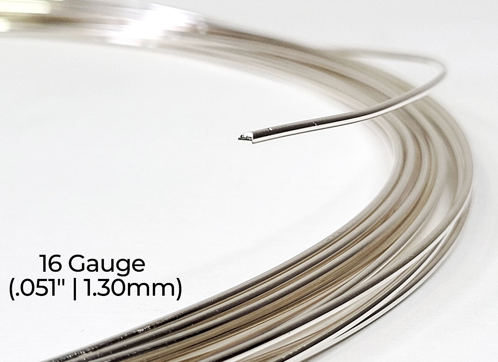 925 Sterling Silver Wire | Round | Half Hard | 10-30 Gauge | 1-10 ft | USA