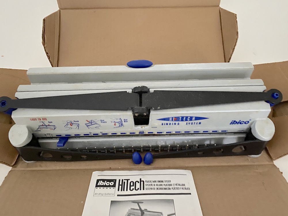 VTG  Ibico HI-Tech Binding System, Plastic Wire Machine 19 Tooth PLUS  bindings