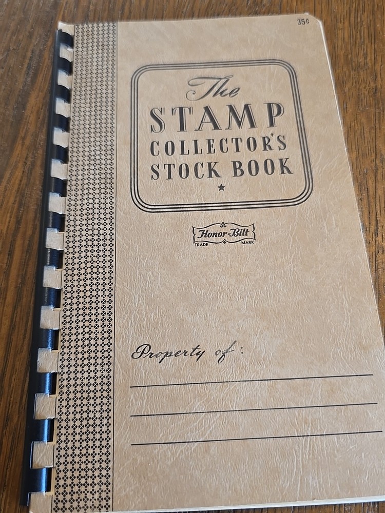Vintage Stamp Collector Stock Book Unused Lot Of 3