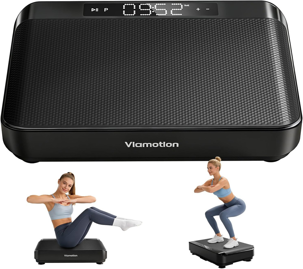 Vibration Plate Exercise Machine, Full Body Vibrating Platform for Lymphatic Dra