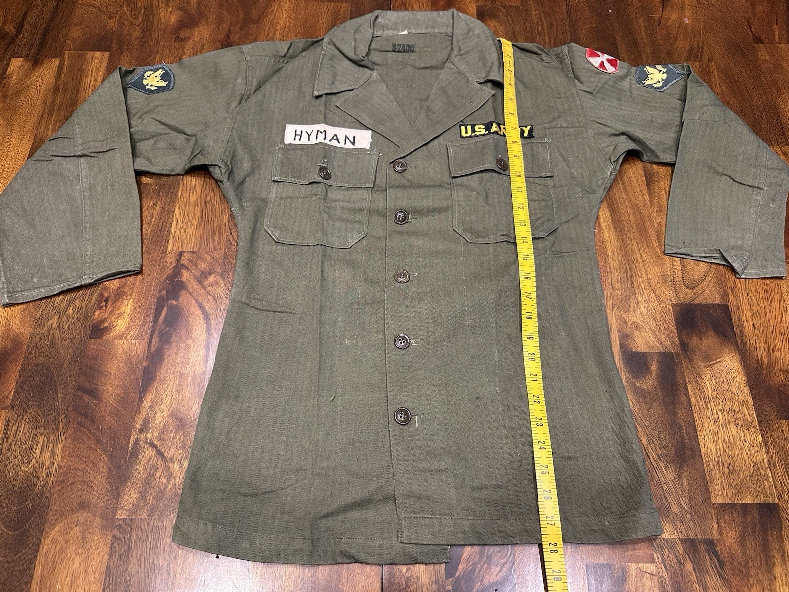 Korean War Era Fatigues HBT Herringbone Twill Shirt + Trousers & Belt