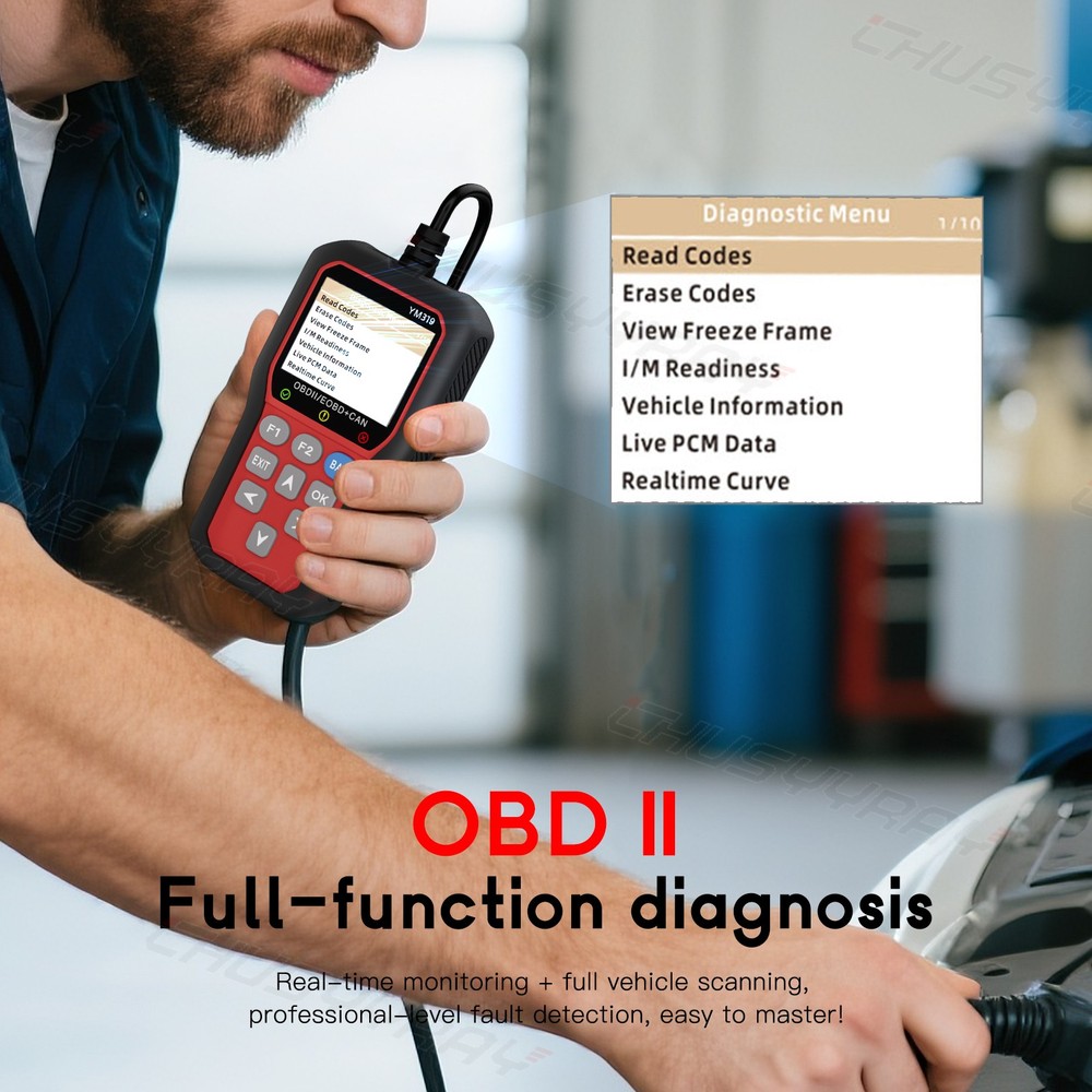 2025 Auto OBD2 Scanner Car Check Engine Fault Code Reader For GMC Sierra 1500