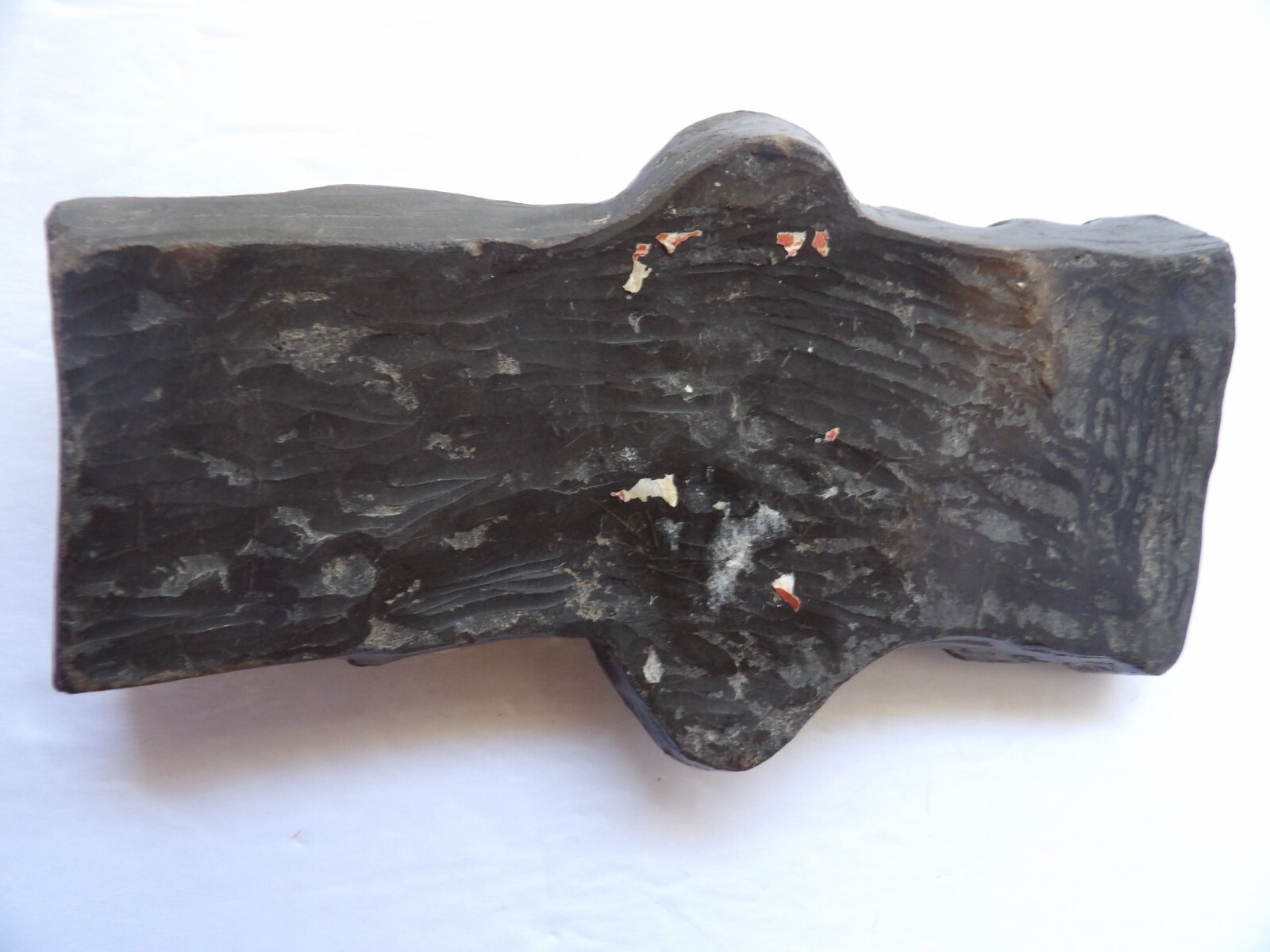 Pre-Colombian Style Decorative Clay Sculpture with Headdress