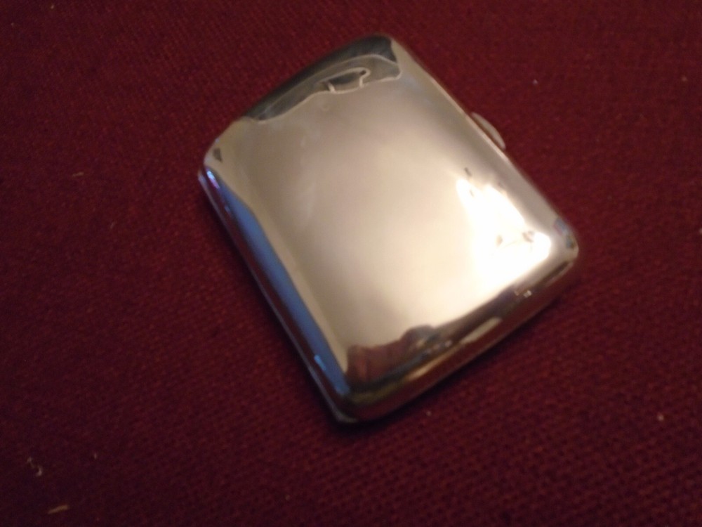 ANTIQUE STERLING SILVER CARD CASE.