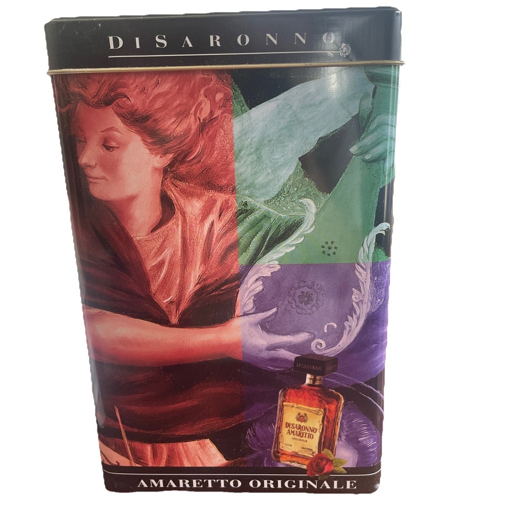 DISARONNO ORIGINALE AMARETTO ADVERTISIGN TIN CASE EMPTY
