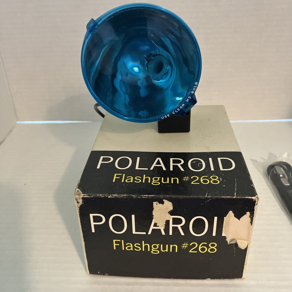 Polaroid 268 Flash gun no bulb Unknown Working Condition