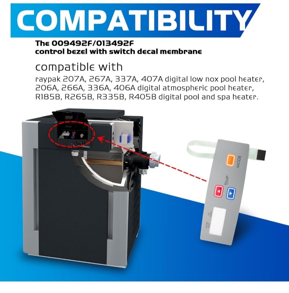 COMPATIBLE MEMBRANE FOR RAYPAK P/N: 009492F