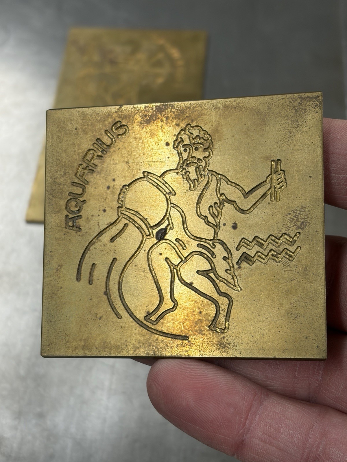 12 SIGNS OF THE ZODIAC MASTER TEMPLATES SOLID BRASS FROM NEW HERMES ENGRAVER