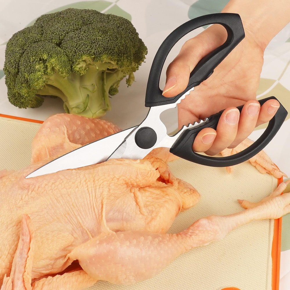 Frepxzlk Kitchen Scissors, Heavy Duty Kitchen Shears with Sharp Stainless Ste...