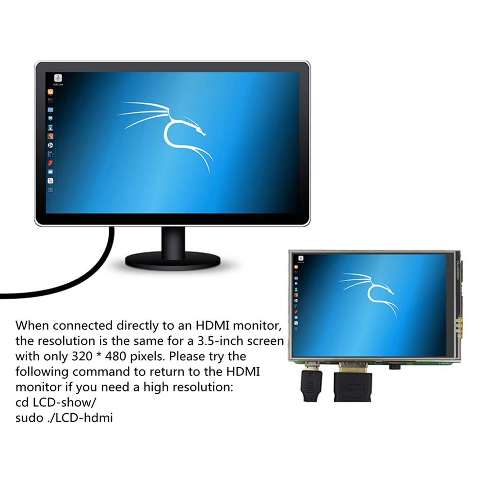 JUN-ELECTRON for Raspberry Pi 3 B+ 3.5 inch Touch Screen with screen