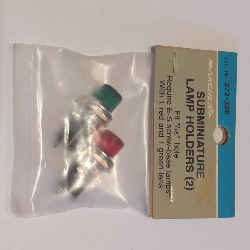 Subminiature Lamp Holders (2 Pack) For E5 Base Bulb